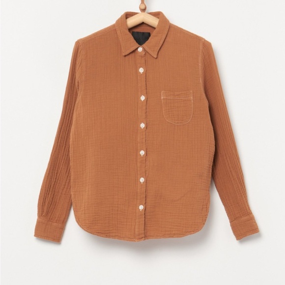 No. 6 Patrick Gauze Button Down Shirt - Picture 1 of 5